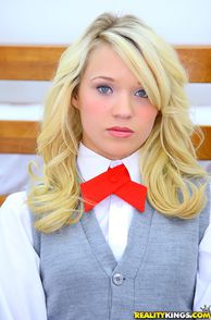 Cute Blonde Petite Teenie In Uniform